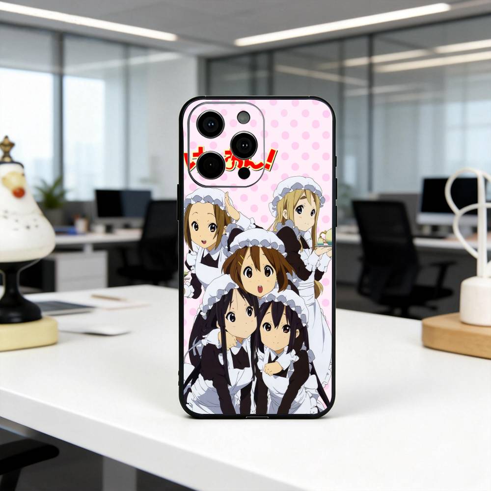 K-K-ON Musikband Mädchen Handyhülle Silikon Weich Für IPhone 17 16 15 14 13 12 11 X XR Plus Pro Max Plus