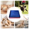Pet Swimming Pool PVC Foldable Dog Bath Tub Square-Shaped Anti-Slip Save Space Pet Puppy Bathing Tub for Home Yard Garden
