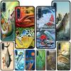Trout Fish Fishing Case for Samsung Galaxy A10s A50 A50s A02s A03s A20 A30 A20e A70 A70s A20s A30s A10 A40 A04 TPU Black Cover