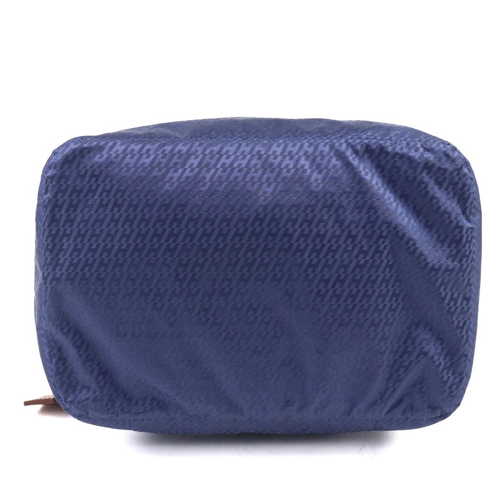 Excellent HERMES Pouch Ouse De Voyage PM Blue Silk Women Used