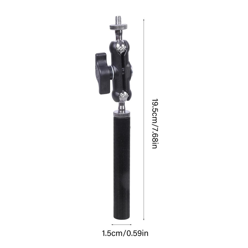 1/4inch Thread Aluminum Photography Extension Rod Adjustable Angled Mount For Camera Monitor Microphone Accessories