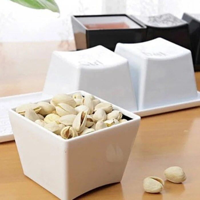 

3 шт./компл. чашки с креативным дизайном клавиатуры Ctrl Alt Del чашка для воды кофейная кружка контейнер для закусок белый