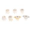 1Pcs 6Aq5 Eaa91 6J1 6J2 6X4 6Z4 Tube Socket Gold-Plated Socket For 7Pin B7G Vaccum Tube Amplifier Audio Diy
