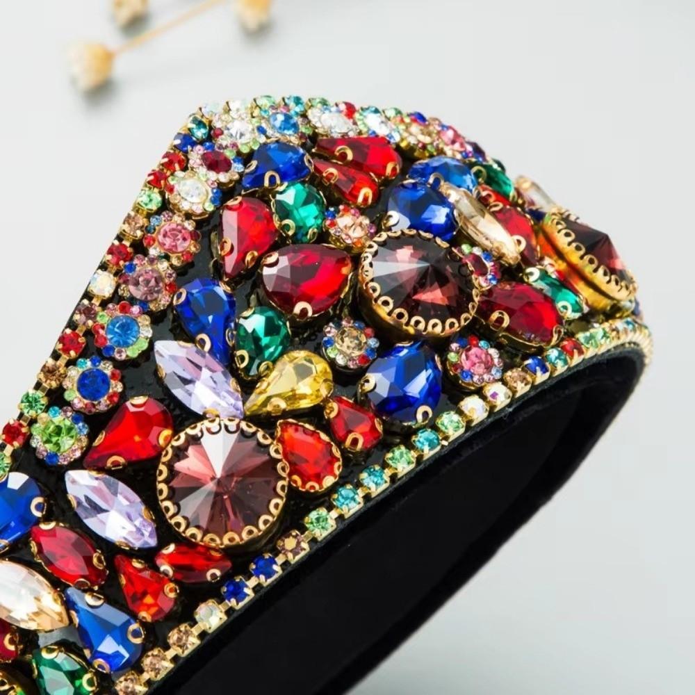 Full Diamond Rhinestone Headbands Super Flash Women Party Headwear Hair Band Hoop Hair Accessories