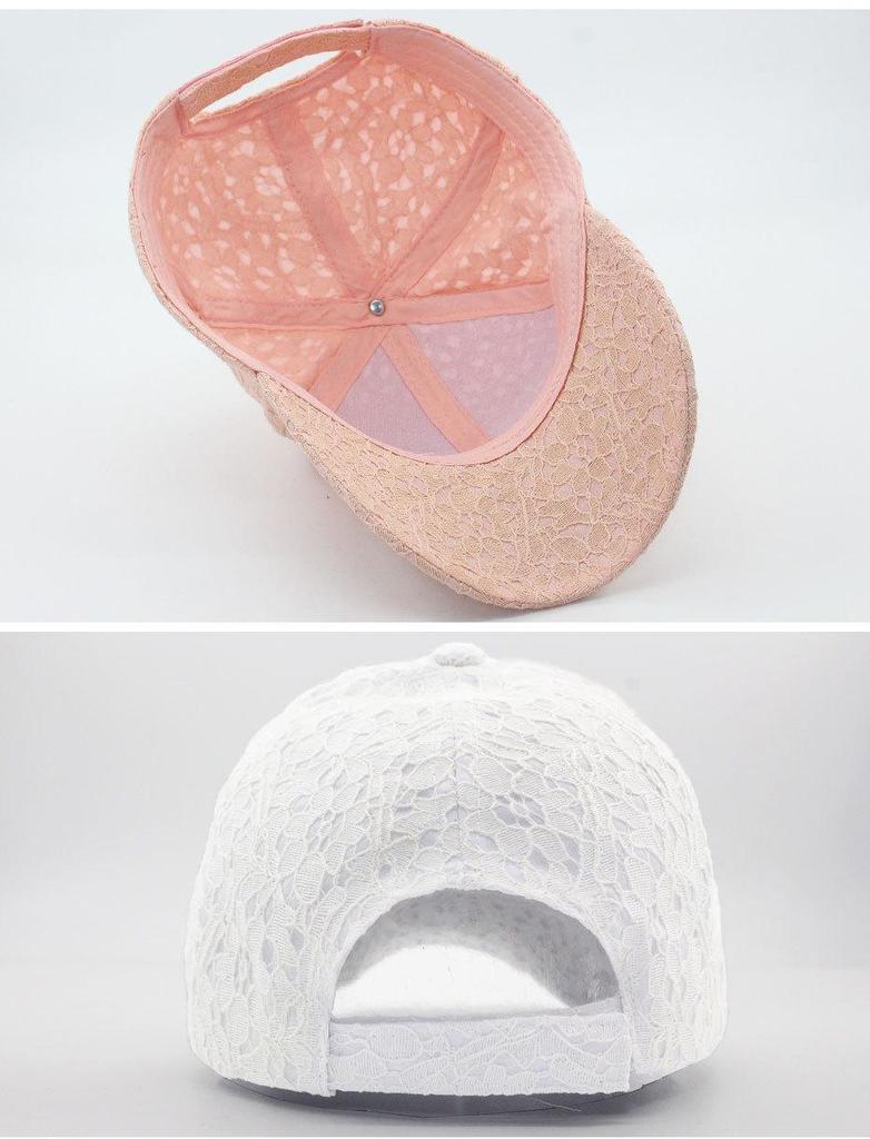Women’s Versatile Lace Sunshade Baseball Cap - Korean Style