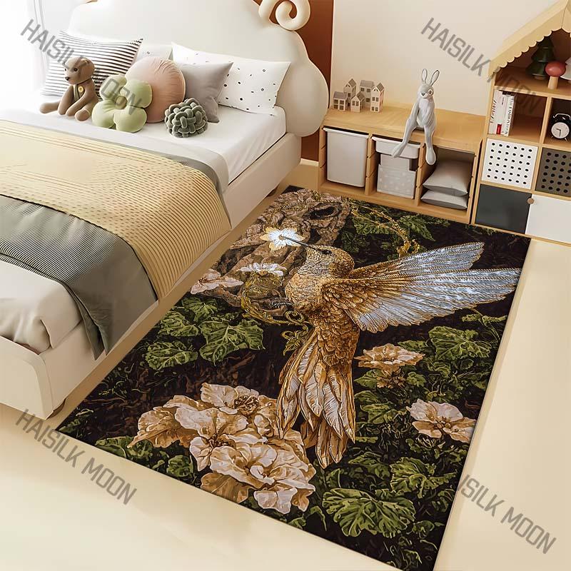

Flying Bird Creative Pattern Carpet for Living Room Bedroom Bedside Floor Mat Sofa Table Area Rugs Home Decor Large Size 40x60cm