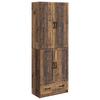 Cabinet Set 2 Pcs Reclaimed Wood Wood Based Material