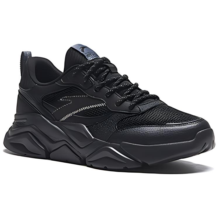 Anta Lightweight Comfortable Non-Slip Wear-Resistant Low-Top Casual Running Shoes Women Sneaker Black 922338821-2