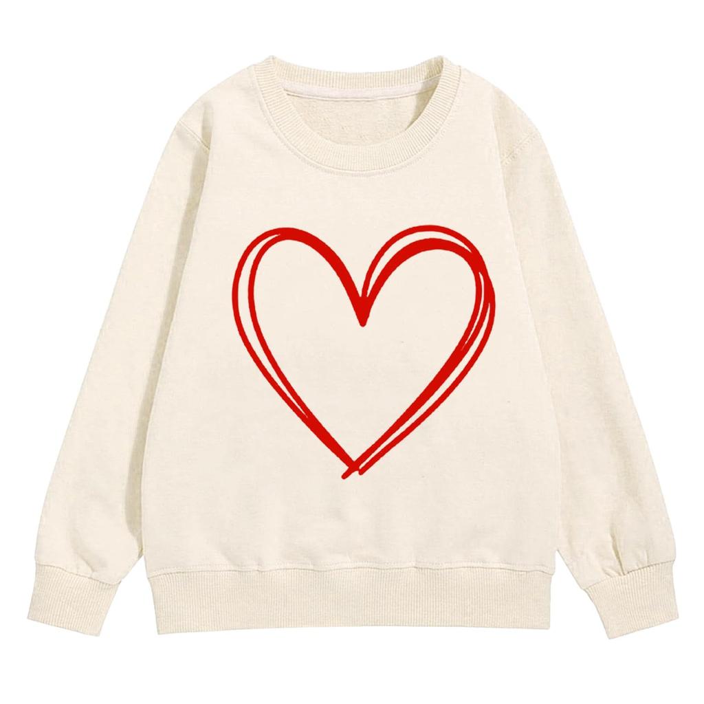 Girl's Sweatshirt, Long Sleeve, Neck Pullover, Cute Loose Neck Sweatshirt