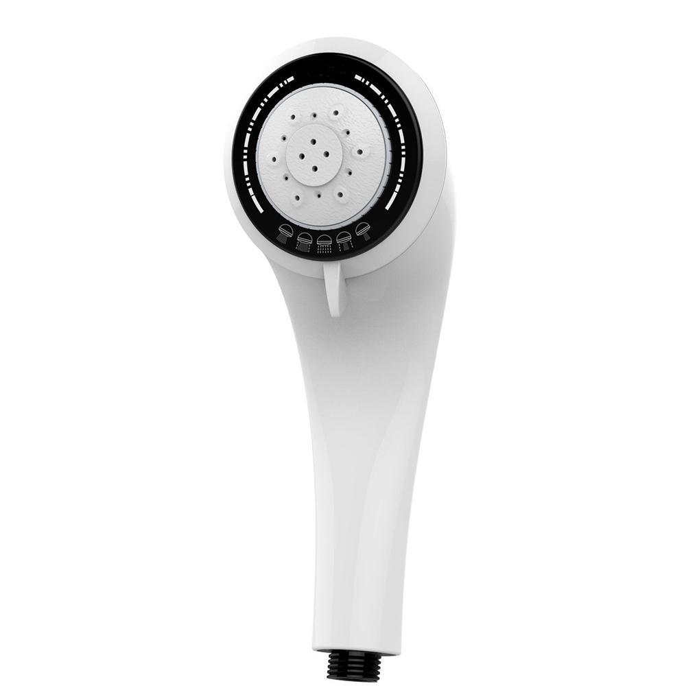 Pommeau de Douche à Main Multifonction en Plastique Pluie 5 Réglages ABS Pommeau de Douche à Main pour Bain