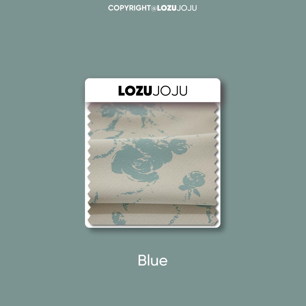 

1 шт 70-80% затемняющие романтические французские розы с принтом оборки удобные шторы для спальни гостиной домашний декор LOZUJOJU W150cm x L200cm синий