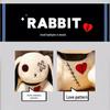 Dark Cartoon Style Reborn Rabbit Plush Pillow - Halloween/Birthday Gift Toy