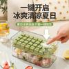 Baizien 64-Grid Double-Layer Press-Type Ice Tray with Storage
