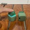 Talos 1/2Pcs Seagull Mine Button Keychain, Rechargeable Fidget Clicker with Real Sound & LED Light, Mini Hanging Buckle Toy