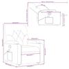 VidaXL Reclining Massage Armchair, Relaxation Chair with Adjustable Backrest and Footrest, Salon Seat Room of 3204724