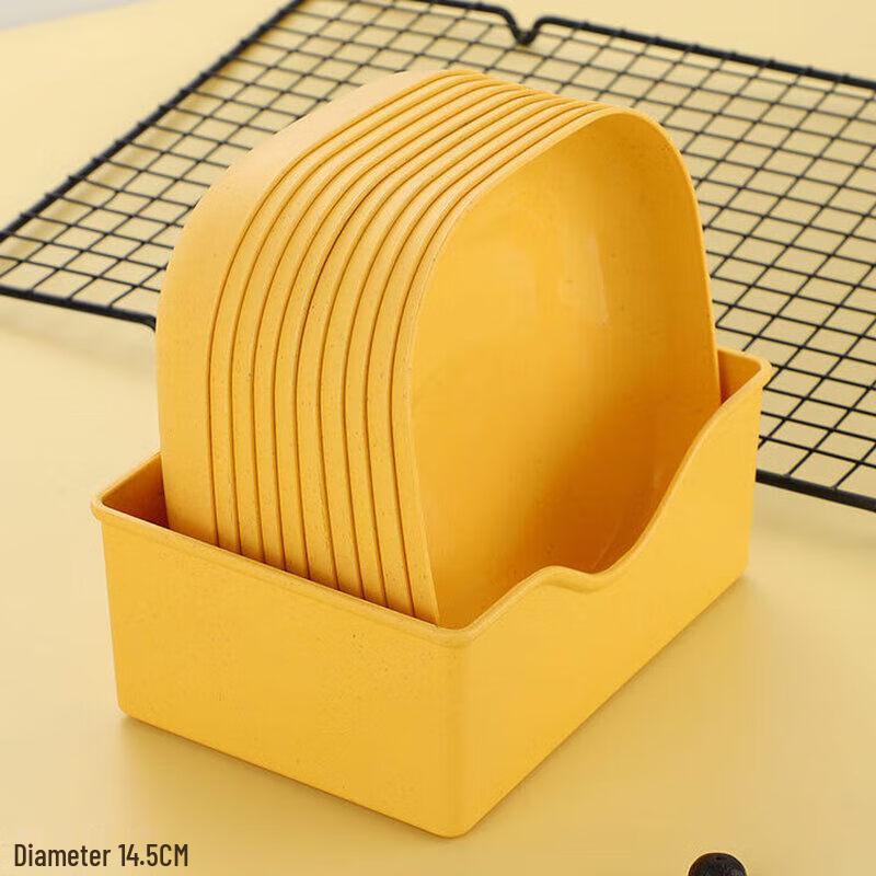 Macaron Plastic Bone Waste Dish Set