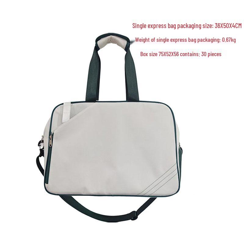 Large Capacity Tennis & Badminton Racket Bag with Shoe Compartment - Single Shoulder Crossbody Sports Bag