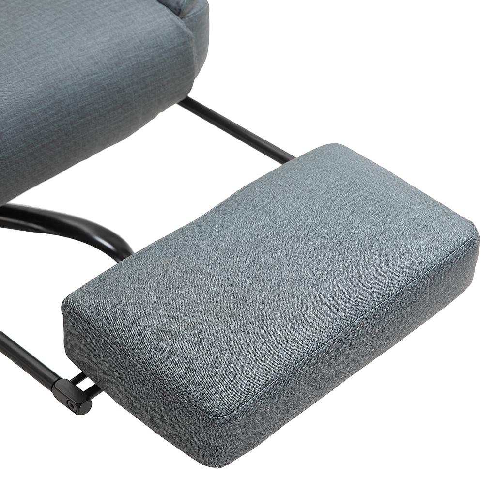 Office Chair Ergonomic Executive Chair 360 degrees Rotatable Computer Chair Height-Adjustable with Headrest and Padded Armrests with Footrest Faux