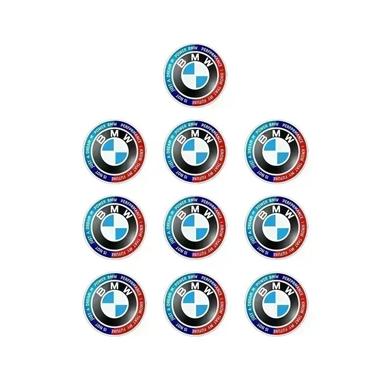 11/14mm Aluminium Bil Fjärrkontroll Nyckel Klistermärke Emblem Auto Tillbehör För BMW Performance F30 F10 E90 F20 E46 E60 E70 E39 E36 E87 E92