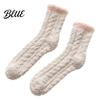 Warm Bed Socks for Sleeping Thickened Plush Women Soft Coral Fleece Slipper with Cozy Air Conditioned Room Towel Bottom Cushioning Thermal