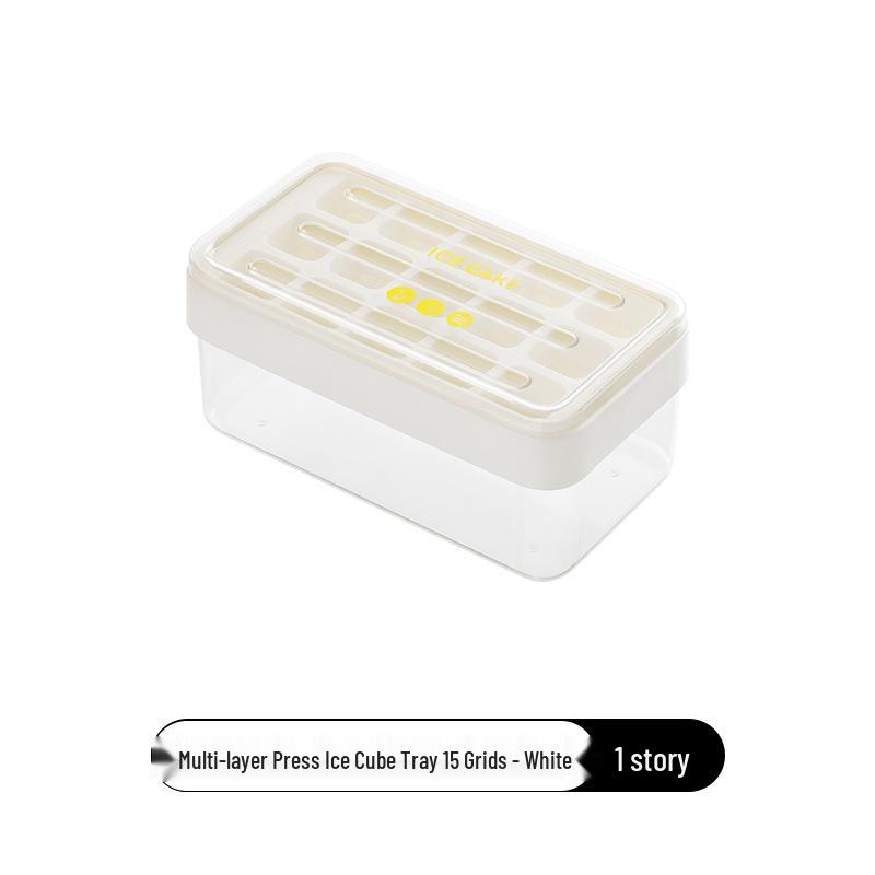 Silicone Multi-Layer Ice Cube Tray with Lid – Easy Release Food-Grade Mold for Home Use