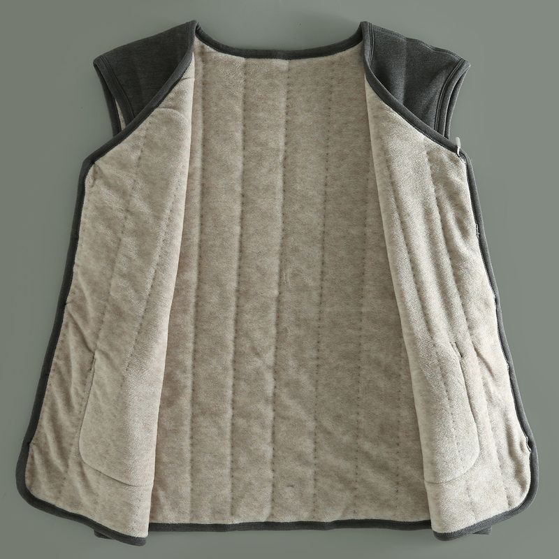 Winter Thickened Warm Vest for Men, V-Neck Single-Breasted Knitted Vest, Fashionable Versatile Thick Gilet, Trendy