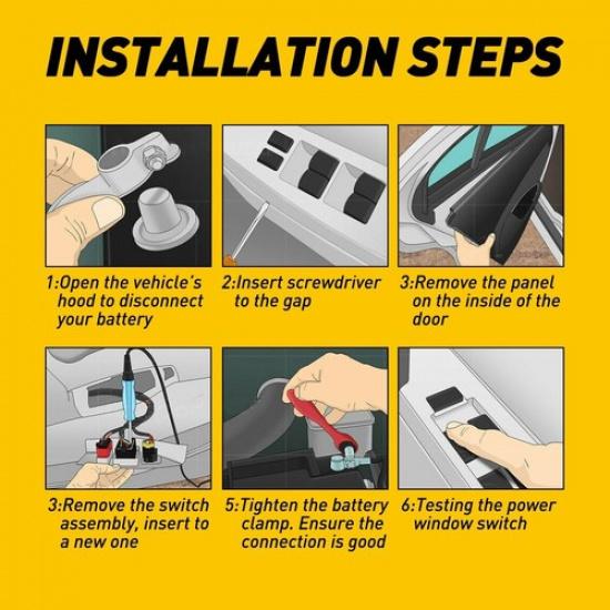 Master Power Window Switch for Dodge 2016 Ram 1500 2500 3500 4500 Driver Side