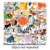 50 Cute Hand-Drawn Animal Cartoon Stickers for Skateboards, Luggage, and Water Bottles