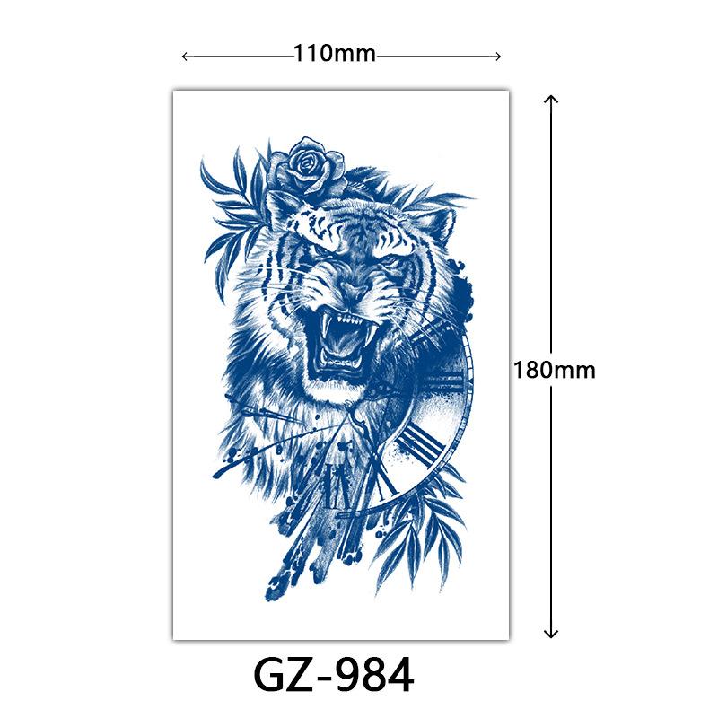 Juice Tattoo Stickers, Herbal Tattoo Stickers, Semi-Permanent English Letter Tattoo Stickers Tattoo