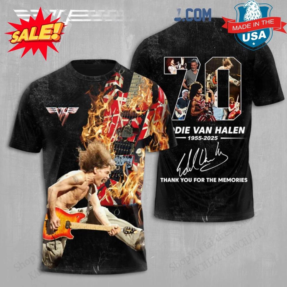New Rock Star VAN HALEN Band 3d Print T-shirt Men Women Fashion Casual Short Sleeve Tshirt Kids Hip Hop Tops Tees Mens Clothing