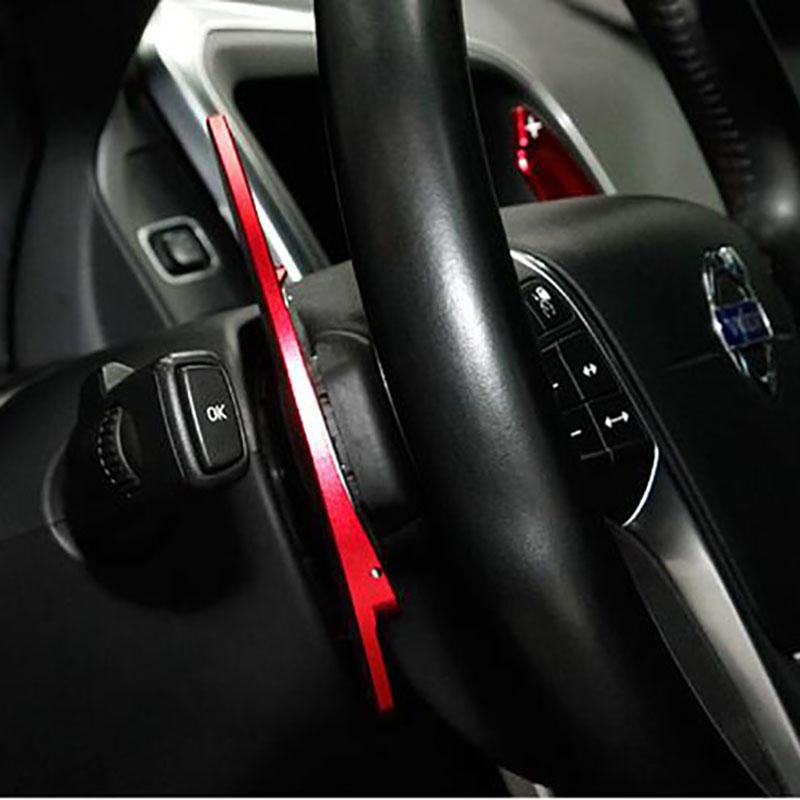 For Volvo S60 XC60 S80 XC70 V60 V40 Aluminium Refit Steering Wheel Shift Paddle Shifter Extension Sticker Car Accessory