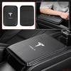 Center Hub Cap Leather Car Console Box Pad Car Armrest Cushion Cover for Model 3 2021 S X Y CAR Roadster Invader Style