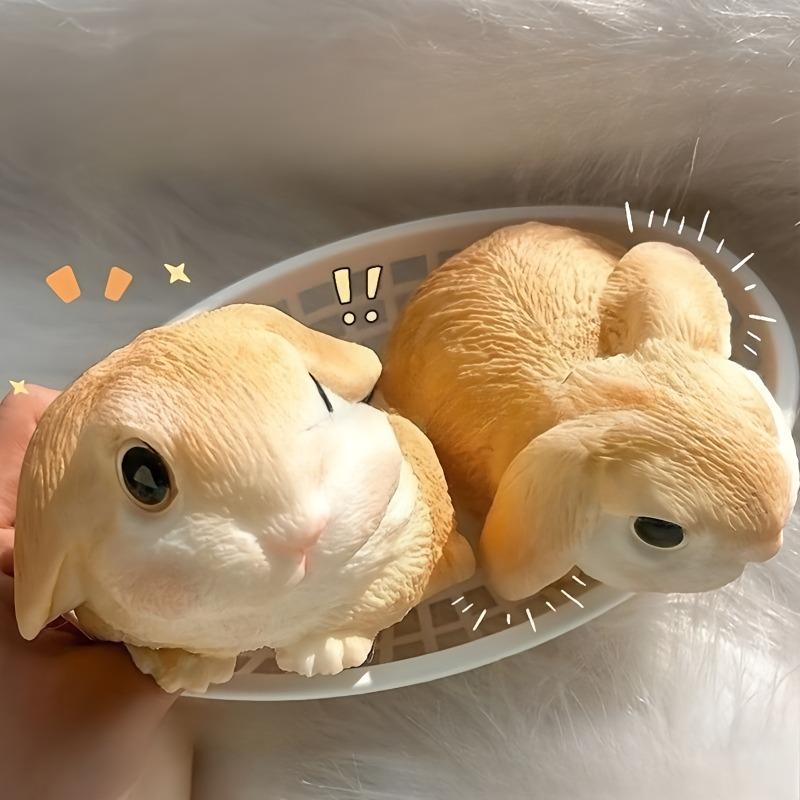 Super Big Rabbit Figure Squeeze Toy Soft Sticky Bunny Squishy Toy Cute Cartoon Animal Slow Rebound Relief Relax Toys Girl Gifts