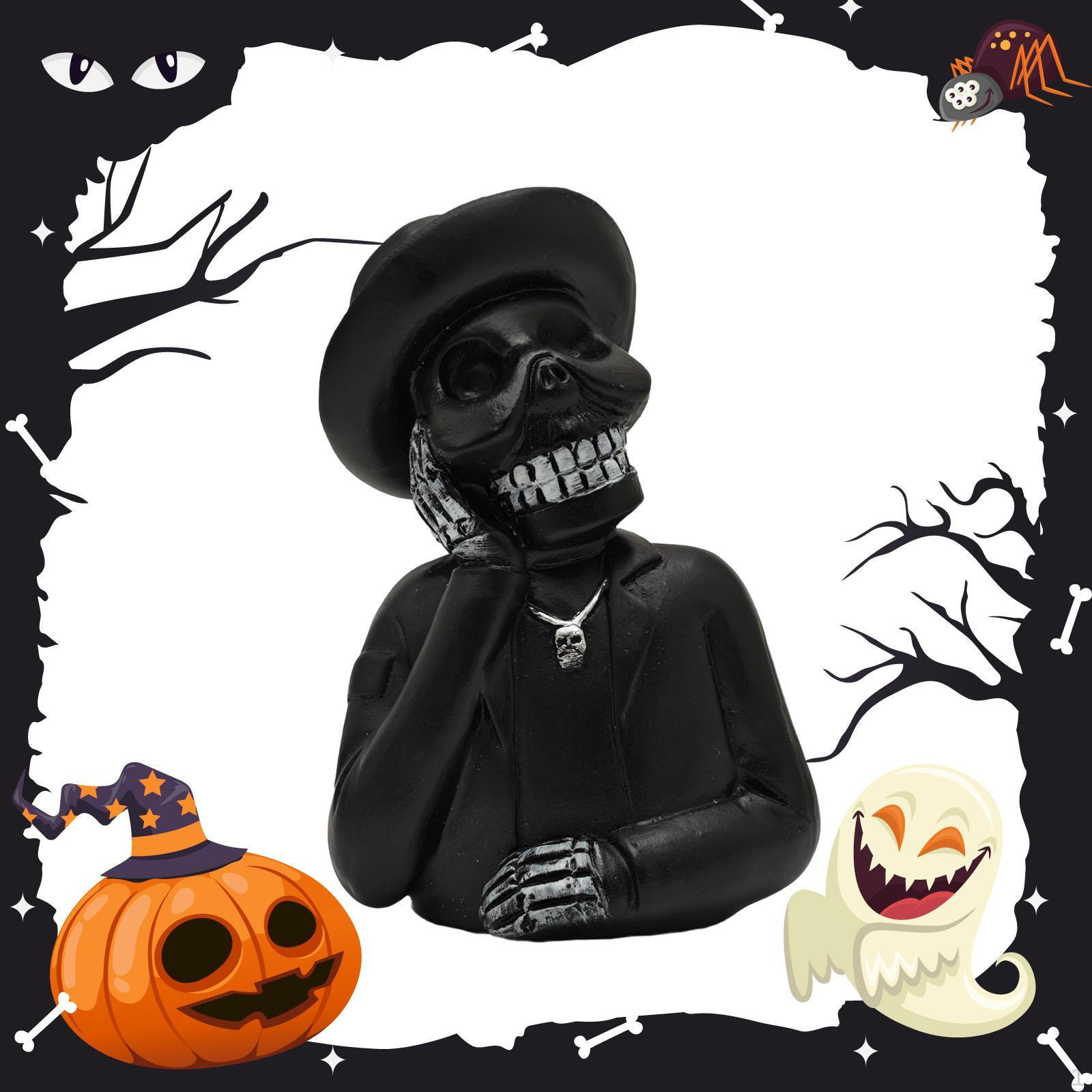 

Halloween Statue Desk Figure Gift Decoration Collectible Figurine Evil Resin Sculpture for Club