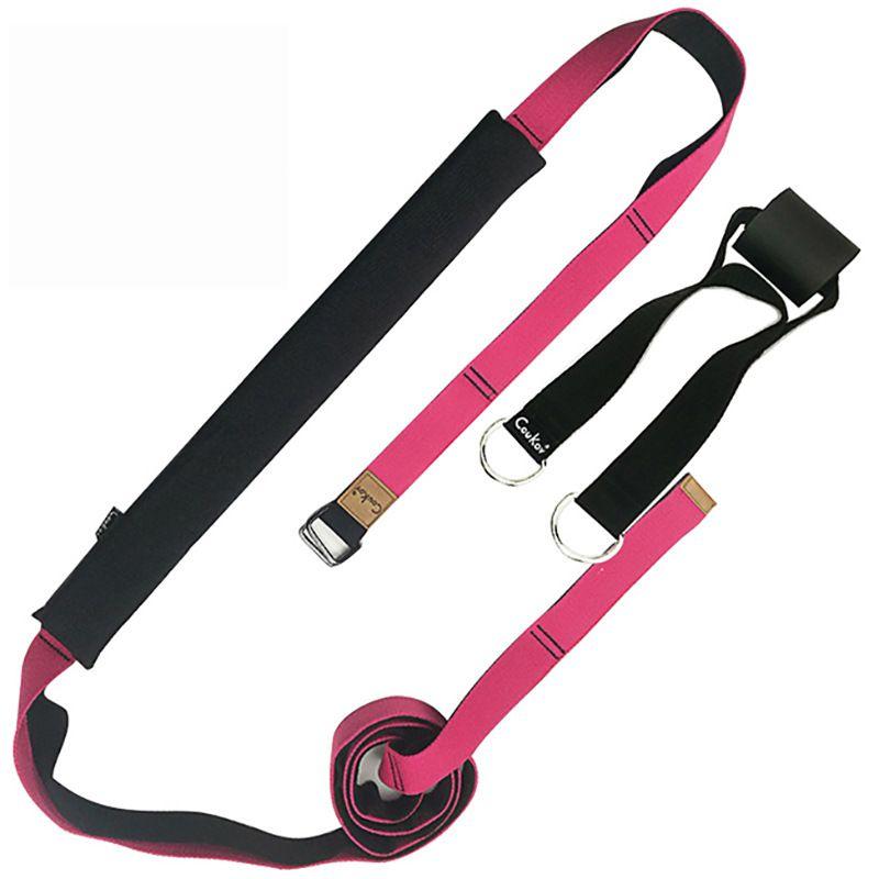 

Yoga Rope Lower Waist Trainer One-Word Horse Stretch Elastic Belt Inverted Split Lower Waist Training Aid Pulling Rope Generation Rose Red