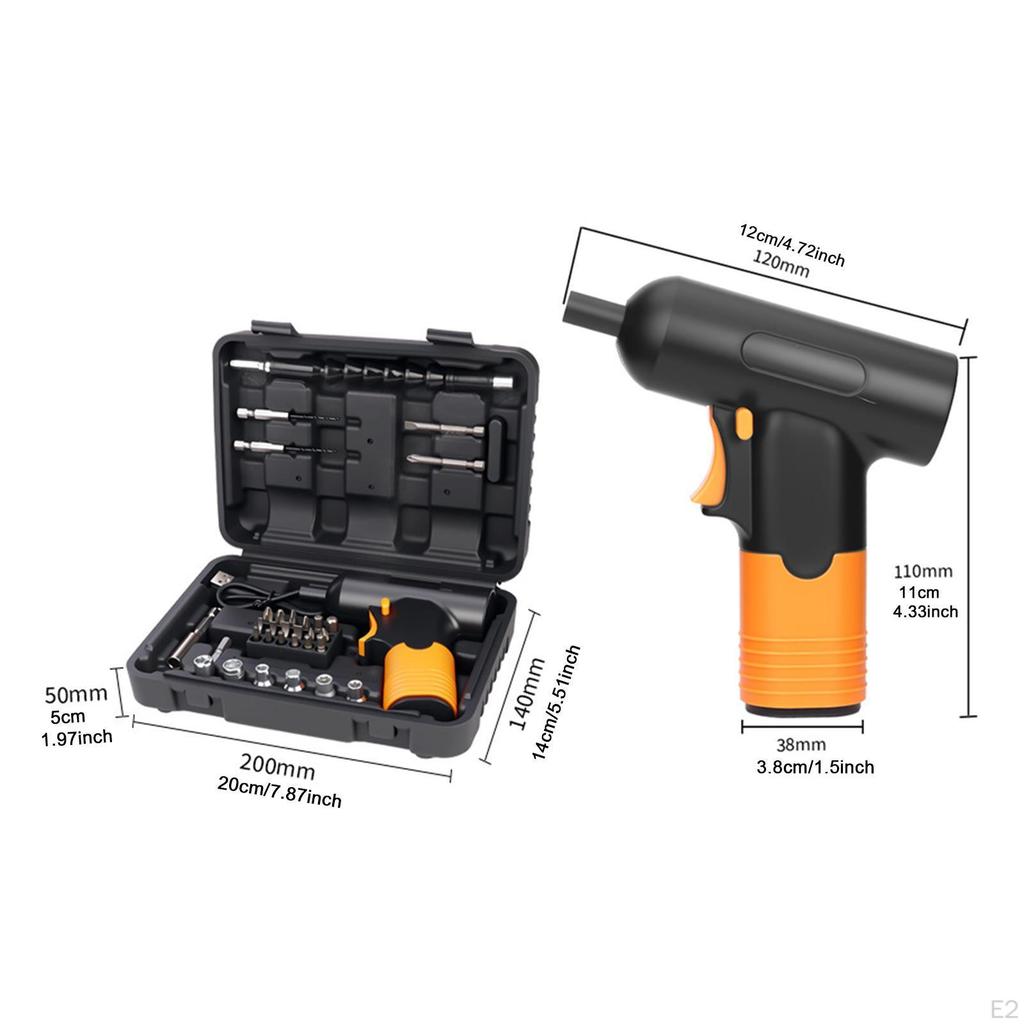 Electric Screwdriver Set Cordless,Portable Hand Tools Multipurpose Small Power Drill