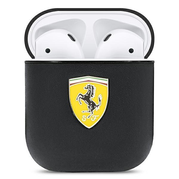 Ferrari Fesa2Lebk Airpods 1/2 Deksel svart/Black On Track Lær
