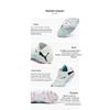 Puma 7 Match Mg Jr Comfortable Versatile Low Top Kids Soccer Shoes Kids Soccer Shoes White Blue 107730-01