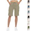 Capri-Pants  For Women Casual  Knee Length High Waisted Half Pants Hiking Vacation Outfits With Pockets