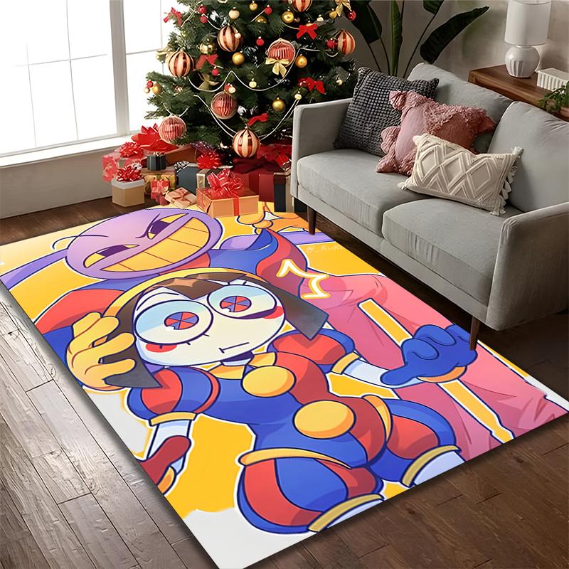 1pc Office Carpet, The Amazing Digital Circus Chair Rug, Living Room Printed Area Rug, Home Chair Floor Mat
