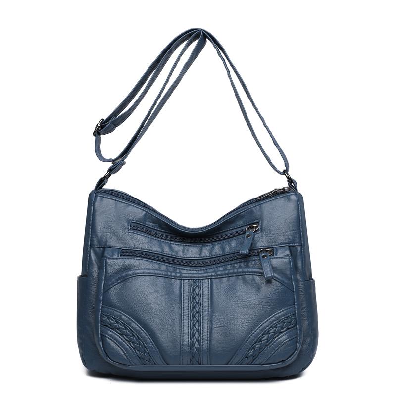 Multi-compartment Simple All-match Middle-aged and Elderly Mother's Large-capacity Casual Shoulder Crossbody Bag