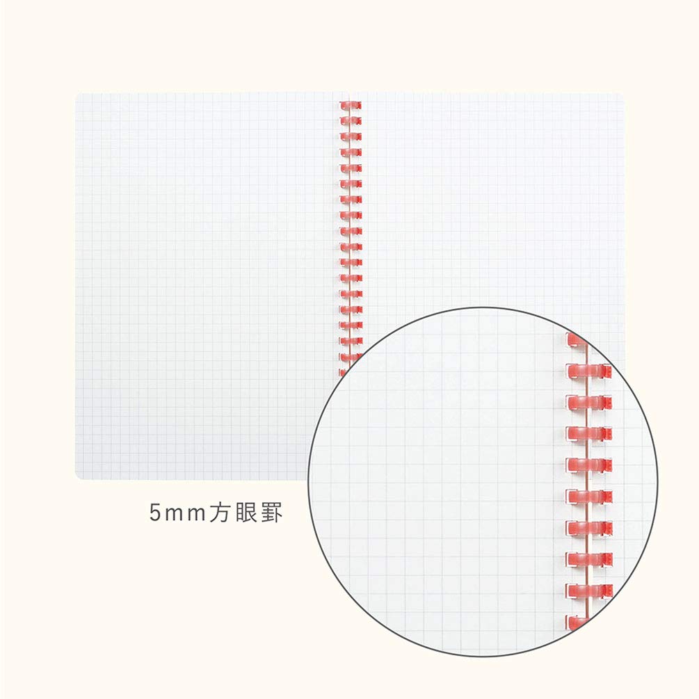 KOKUYO Soft Ring KOKUYO 50 5mm A5 Pink Notebook, ME, sheets, grid, size, (KME-SR931S5RP)