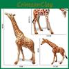 Wildlife Pvc Static Animal Figures Giraffe Family For Home Decor And Educational Use