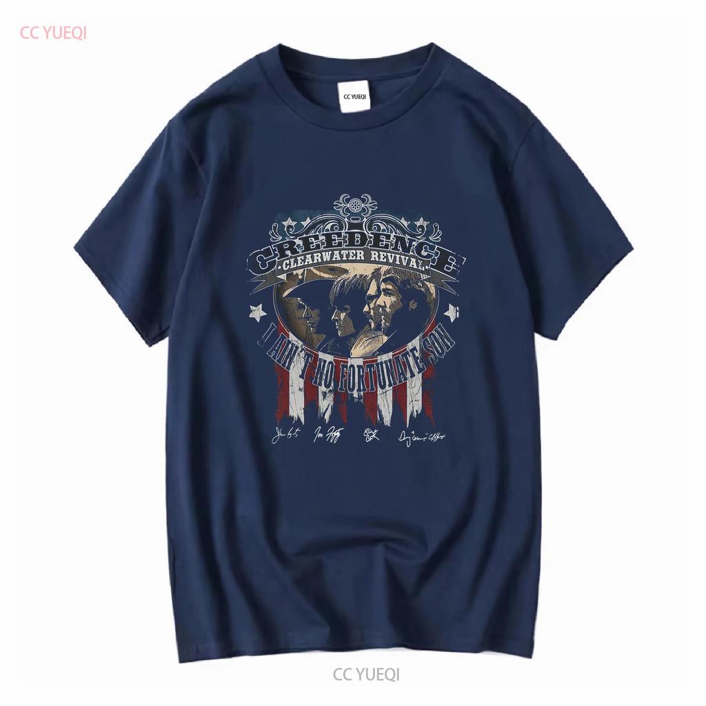 Rare CREEDENCE CLEARWATER REVIVAL Signature S To 5XL T Shirt Vintage Washed Stylish Homme Designer Clothes Graphic Comfortable