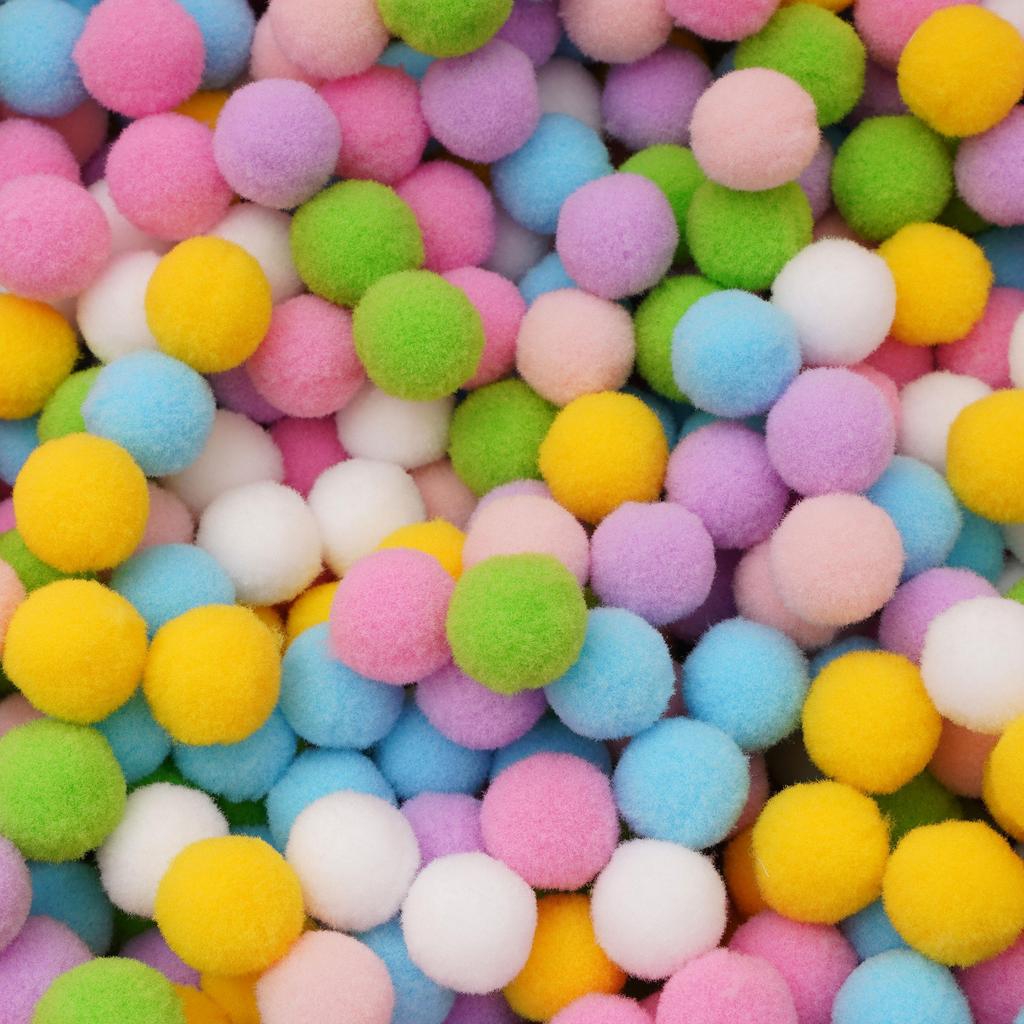 20-200 Stück Bunte Pompon-Plüschbälle Gemischte Farbe Kreatives Kinder-Handarbeitsmaterial Glitzer-Schaumstoffball DIY Bastelbedarf