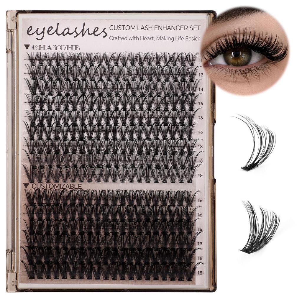 DIY Natural Dense Curly False Eyelash Set (10D-100D)