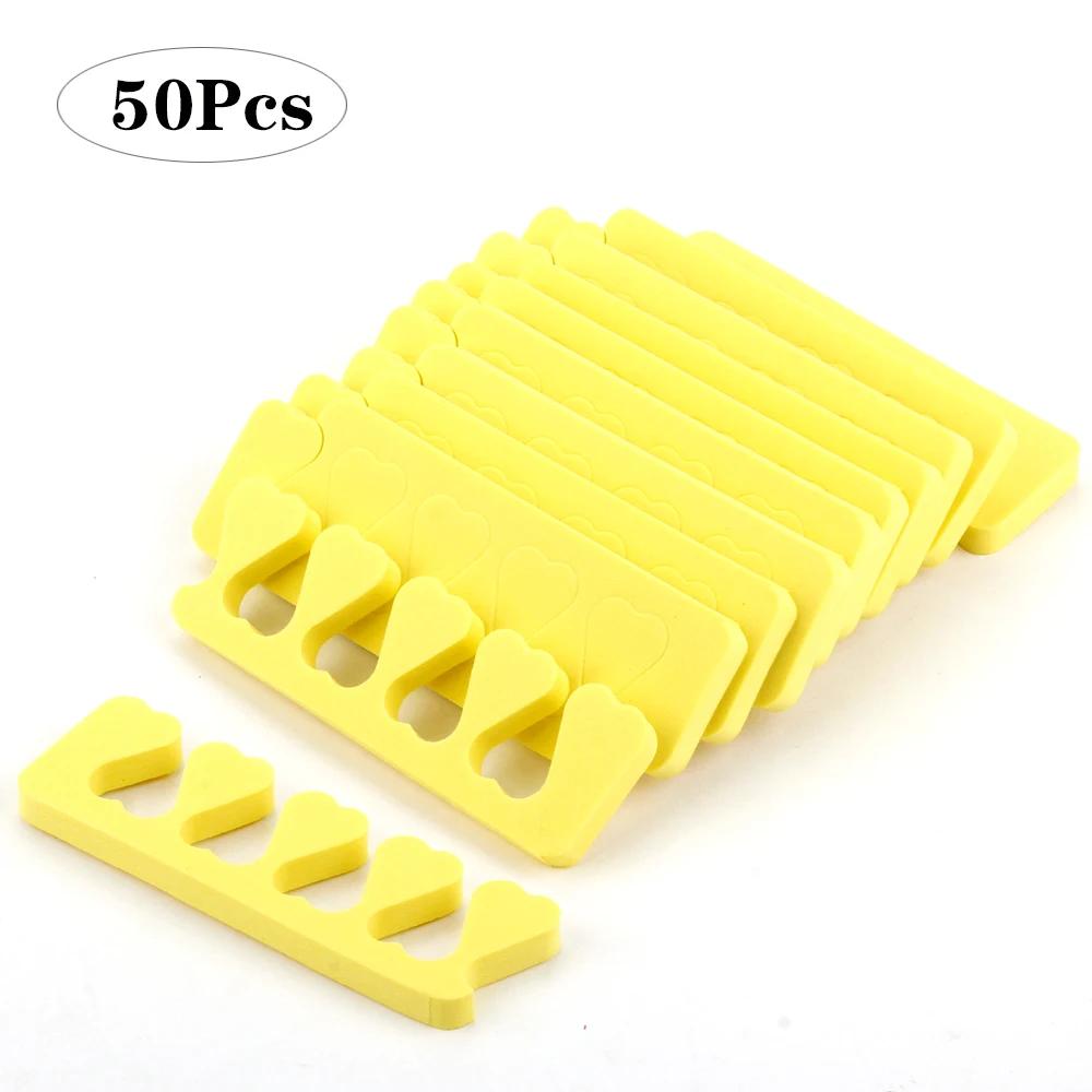 50/100Pcs Nail Art Toes Spreaders Soft Gel UV Polish Foot Fingers Separators Sponge Toe Divider Manicure Paint Pedicure Supplies