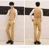 Men's Korean Style Slim Suit Vest - Business Casual for Spring & Autumn, Professional Groomsmen Dress Vest.
