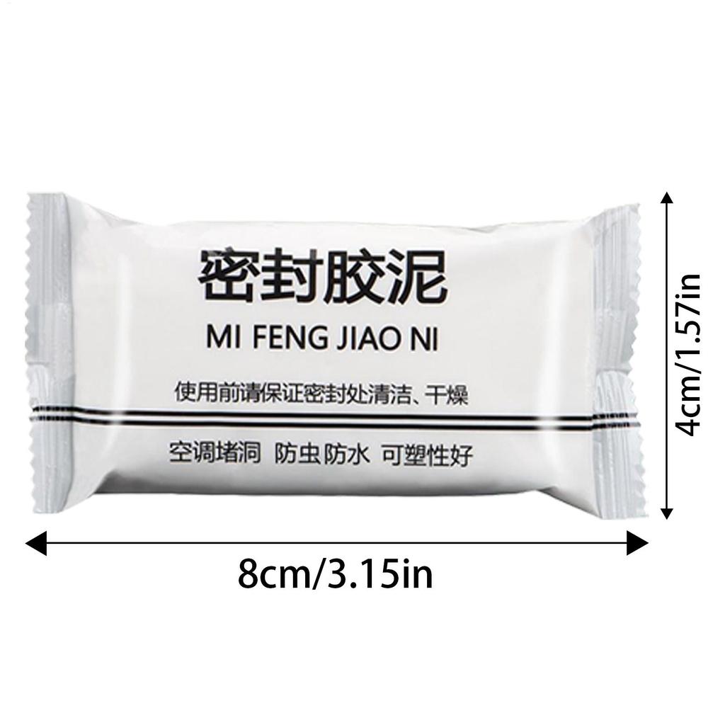 10pcs Waterproof Sealant Mastic Quick Mending Mud Duct Sealing Clay for Sewer Pipe Wall Hole Air Conditioning Hole Repair