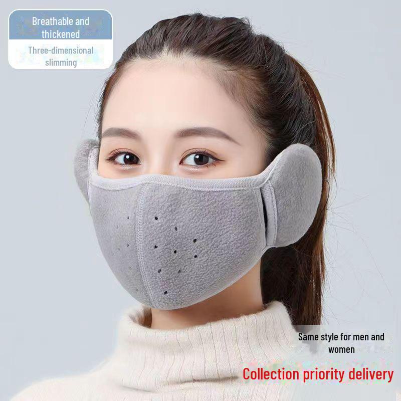 Unisex 3D Winter Mask: Velvet, Ear Protection, Windproof & Breathable for Cycling